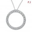 Diamond Circle Necklace Pendant