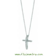 Diamond cross necklace