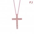 Diamond cross necklace