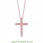 Diamond cross necklace