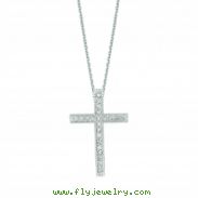 Diamond cross necklace