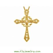 Diamond cross necklace