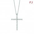 Diamond cross necklace