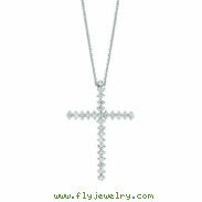 Diamond cross necklace