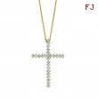 Diamond cross necklace