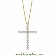 Diamond cross necklace