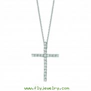 Diamond cross necklace