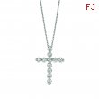 Diamond cross necklace