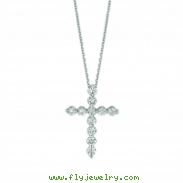 Diamond cross necklace