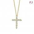 Diamond cross necklace