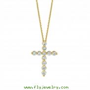 Diamond cross necklace