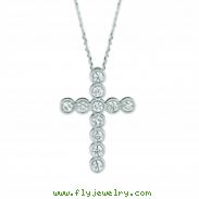 Diamond cross necklace