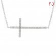 Diamond cross necklace