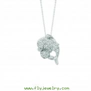 Diamond dolphin necklace