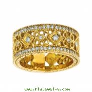 Diamond Eternity Ring Band Yellow Gold