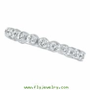 Diamond Eternity Stackable Ring, 14K Guard Ring