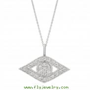 Diamond eye necklace