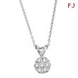 Diamond flower necklace