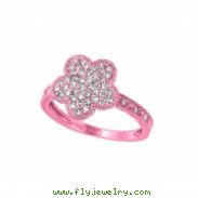 Diamond flower ring