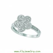 Diamond flower ring