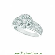 Diamond flower ring