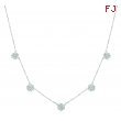 Diamond flowers necklace