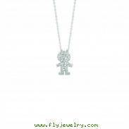 Diamond girl necklace