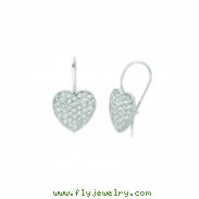 Diamond heart earrings