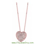 Diamond heart necklace