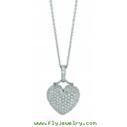 Diamond heart necklace