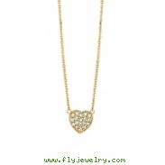 Diamond heart necklace