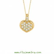 Diamond heart necklace