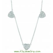 Diamond heart necklace