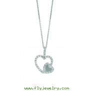 Diamond Heart Pendant Necklace