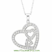 Diamond Heart Pendant Necklace