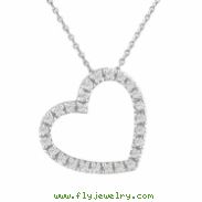 Diamond Heart Pendant Necklace