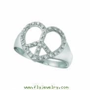 Diamond heart ring