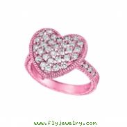 Diamond heart ring