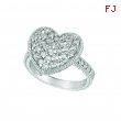 Diamond heart ring