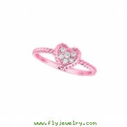 Diamond heart ring