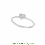 Diamond heart ring