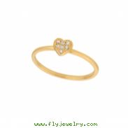 Diamond heart ring