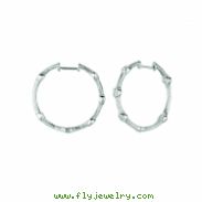 Diamond hoop earrings