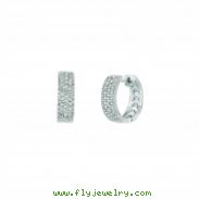 Diamond hoop earrings