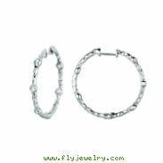 Diamond hoops earrings