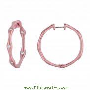 Diamond hoops earrings