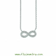 Diamond infinity necklace