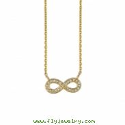 Diamond infinity necklace