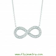 Diamond infinity necklace