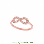 Diamond infinity ring